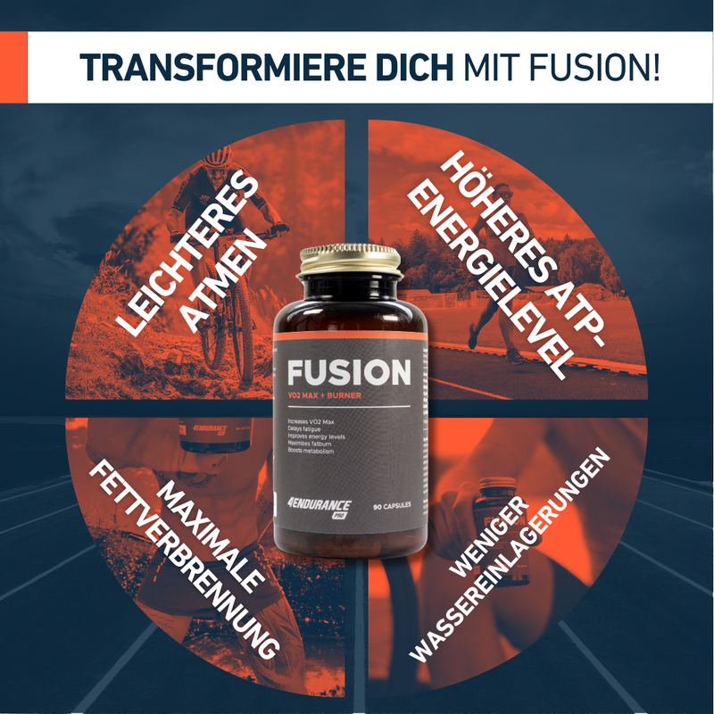 Fusion 4Endurance Pro: Verbrenne Fett, steigere die VO2 max! Fusion 4Endurance Pro: Verbrenne Fett, steigere die VO2 max!