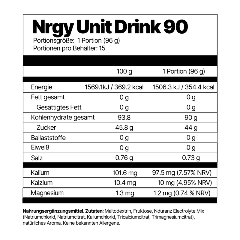 Nrgy Unit Drink 90 (neuer Geschmack)