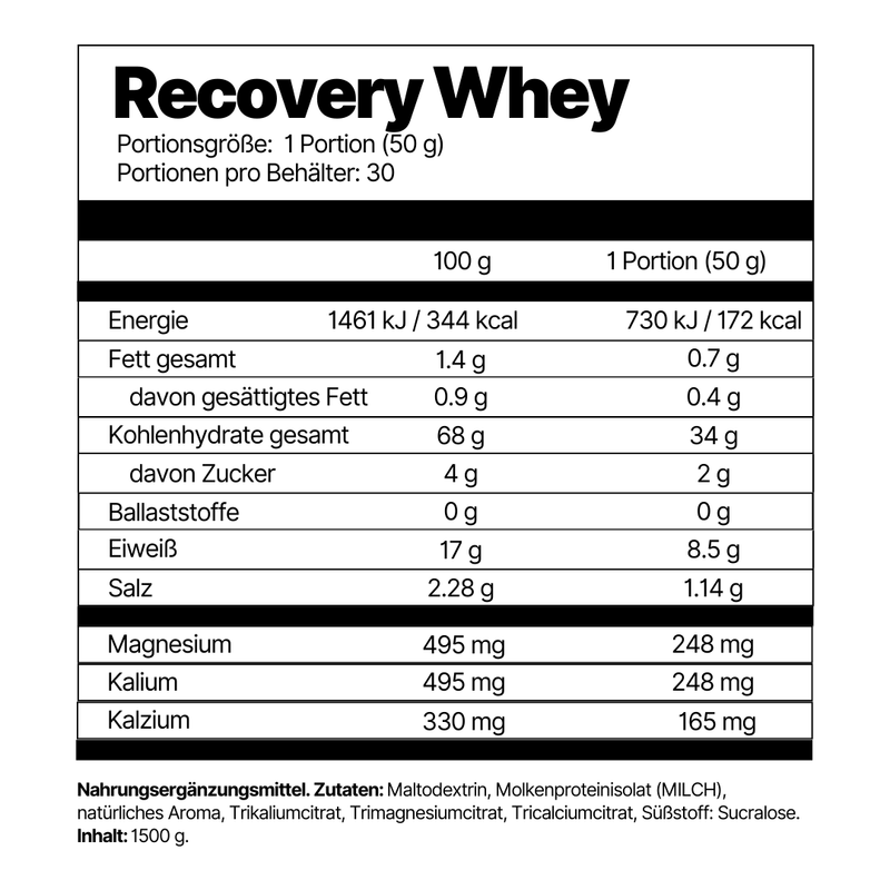 Recovery Whey Formula