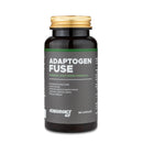 4Endurance Pro Adaptogen Fuse - 60 Kapseln, dunkelbraune Flasche mit goldener Kappe und grünem Etikettband auf weißem Hintergrund.