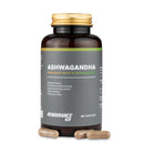 4Endurance Pro Ashwagandha - 90 Kapseln Ashwagandha‑Geschmack, dunkel bernsteinfarbene Flasche mit goldfarbenem Schraubverschluss auf weißem Hintergrund.