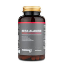 4Endurance Pro Beta-alanine - 60 Kapseln Packung, weiße Flasche mit schwarzem Deckel und rot hervorgehobenem Etikett auf weißem Hintergrund.