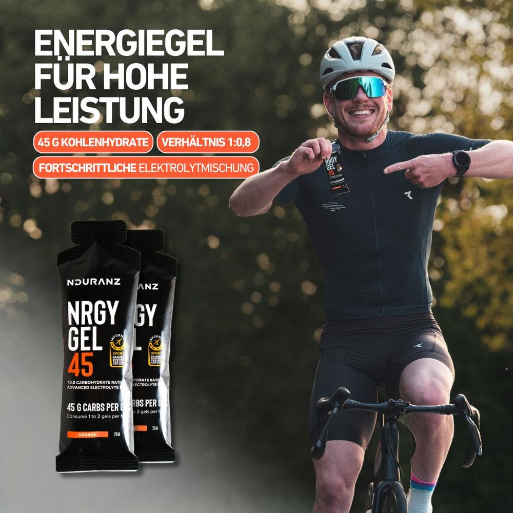 gel fahrrad fahren Nrgy Gel 45 Nduranz: Energiegel für Hochleistungssportler