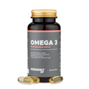 4Endurance Pro Omega‑3 - 60 Weichkapseln, dunkelbraune Flasche mit gelber Kappe und orange‑weißem Etikett auf weißem Hintergrund.