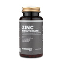 4Endurance Pro Zinc Chelate (bisglycinate) - 60 Kapseln, braune Flasche mit goldfarbenem Verschluss und grauem Etikett, weißer Hintergrund.